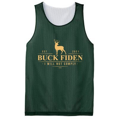 Buck Fiden I Will Not Comply Deer Mesh Reversible Basketball Jersey Tank