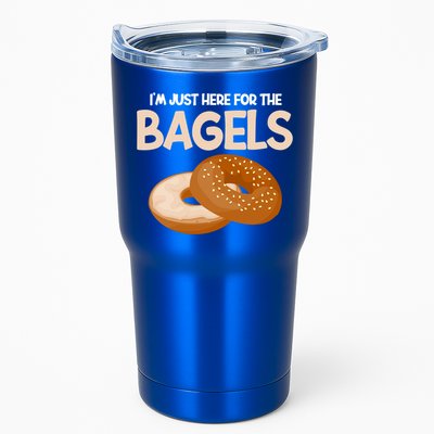 Bagel Funny Im Just Here For The Bagels Donut Food Lover Great Gift Tumbler