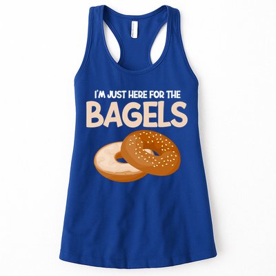 Bagel Funny Im Just Here For The Bagels Donut Food Lover Great Gift Womens Tank Top