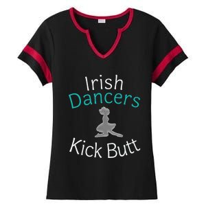 Best Funny Irish Dancers Kick Butt Girl Gift Ladies Halftime Notch Neck Tee