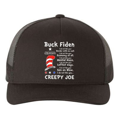 Buck Fiden I Do Not Like Your Border With No Wall Us Flag Yupoong Adult 5-Panel Trucker Hat