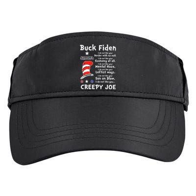 Buck Fiden I Do Not Like Your Border With No Wall Us Flag Adult Drive Performance Visor