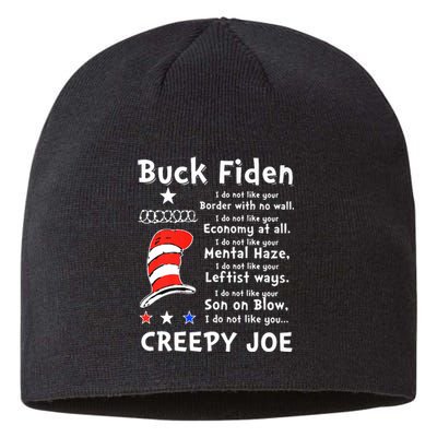 Buck Fiden I Do Not Like Your Border With No Wall Us Flag Sustainable Beanie