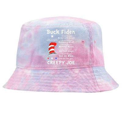 Buck Fiden I Do Not Like Your Border With No Wall Us Flag Tie-Dyed Bucket Hat