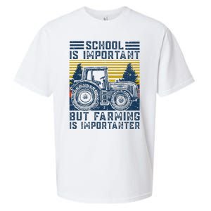 But Farming Is Importanter Farmer Tractor Funny Farm Sueded Cloud Jersey T-Shirt