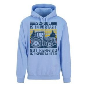 But Farming Is Importanter Farmer Tractor Funny Farm Unisex Surf Hoodie