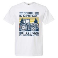 But Farming Is Importanter Farmer Tractor Funny Farm Garment-Dyed Heavyweight T-Shirt