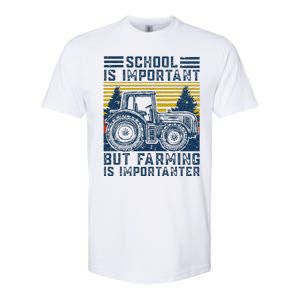 But Farming Is Importanter Farmer Tractor Funny Farm Softstyle CVC T-Shirt