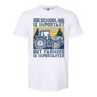 But Farming Is Importanter Farmer Tractor Funny Farm Softstyle CVC T-Shirt