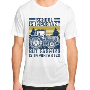 But Farming Is Importanter Farmer Tractor Funny Farm Adult ChromaSoft Performance T-Shirt