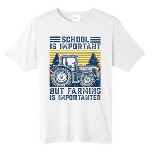 But Farming Is Importanter Farmer Tractor Funny Farm Tall Fusion ChromaSoft Performance T-Shirt