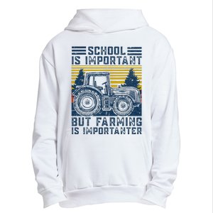 But Farming Is Importanter Farmer Tractor Funny Farm Urban Pullover Hoodie