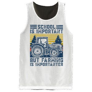 But Farming Is Importanter Farmer Tractor Funny Farm Mesh Reversible Basketball Jersey Tank