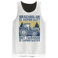 But Farming Is Importanter Farmer Tractor Funny Farm Mesh Reversible Basketball Jersey Tank