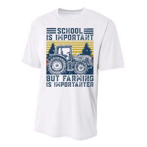 But Farming Is Importanter Farmer Tractor Funny Farm Performance Sprint T-Shirt