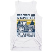 But Farming Is Importanter Farmer Tractor Funny Farm Tank Top