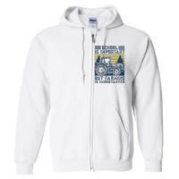 But Farming Is Importanter Farmer Tractor Funny Farm Full Zip Hoodie