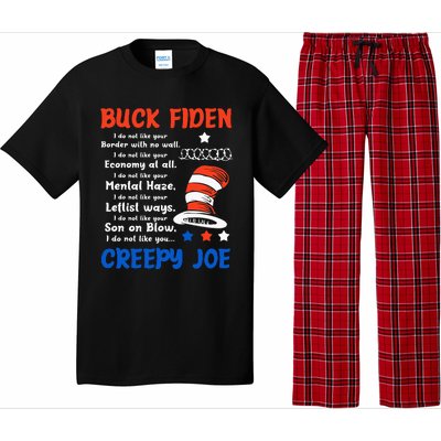 Buck Fiden I Do Not Like Your Border With No Wall Us Flag Pajama Set