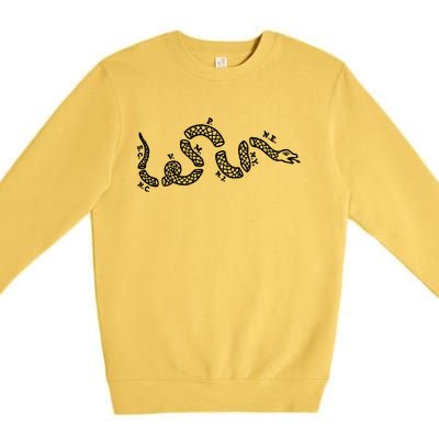 Benjamin Franklin Join Or Die Snake 1754 Revolution Gift Premium Crewneck Sweatshirt