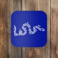 Benjamin Franklin Join Or Die Snake 1754 Revolution Gift Coaster