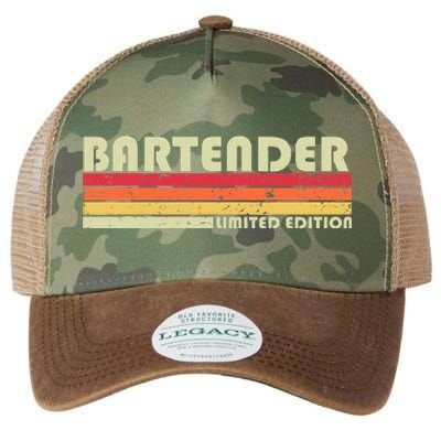 BARTENDER Funny Job Title Profession Birthday Worker Idea Legacy Tie Dye Trucker Hat