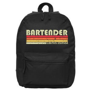 BARTENDER Funny Job Title Profession Birthday Worker Idea 16 in Basic Backpack