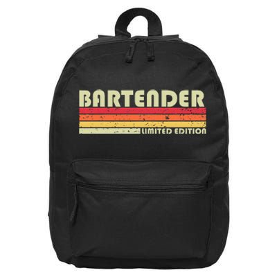 BARTENDER Funny Job Title Profession Birthday Worker Idea 16 in Basic Backpack