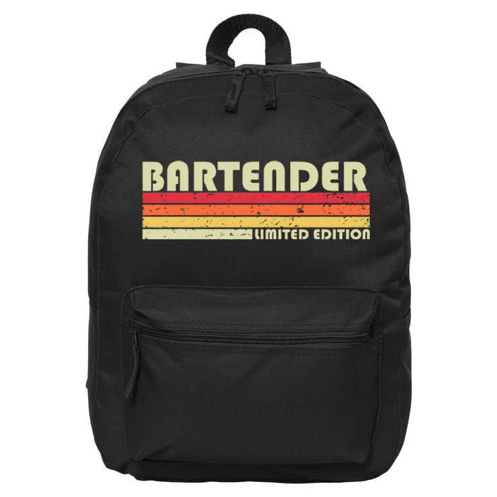 BARTENDER Funny Job Title Profession Birthday Worker Idea 16 in Basic Backpack