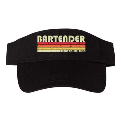 BARTENDER Funny Job Title Profession Birthday Worker Idea Valucap Bio-Washed Visor