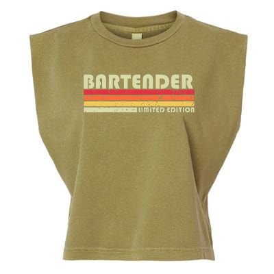 BARTENDER Funny Job Title Profession Birthday Worker Idea Garment-Dyed Women's Muscle Tee