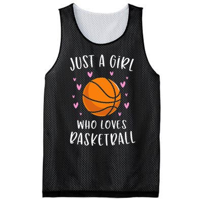 Basketball For Just A Girl Who Loves Basketball Mesh Reversible Basketball Jersey Tank