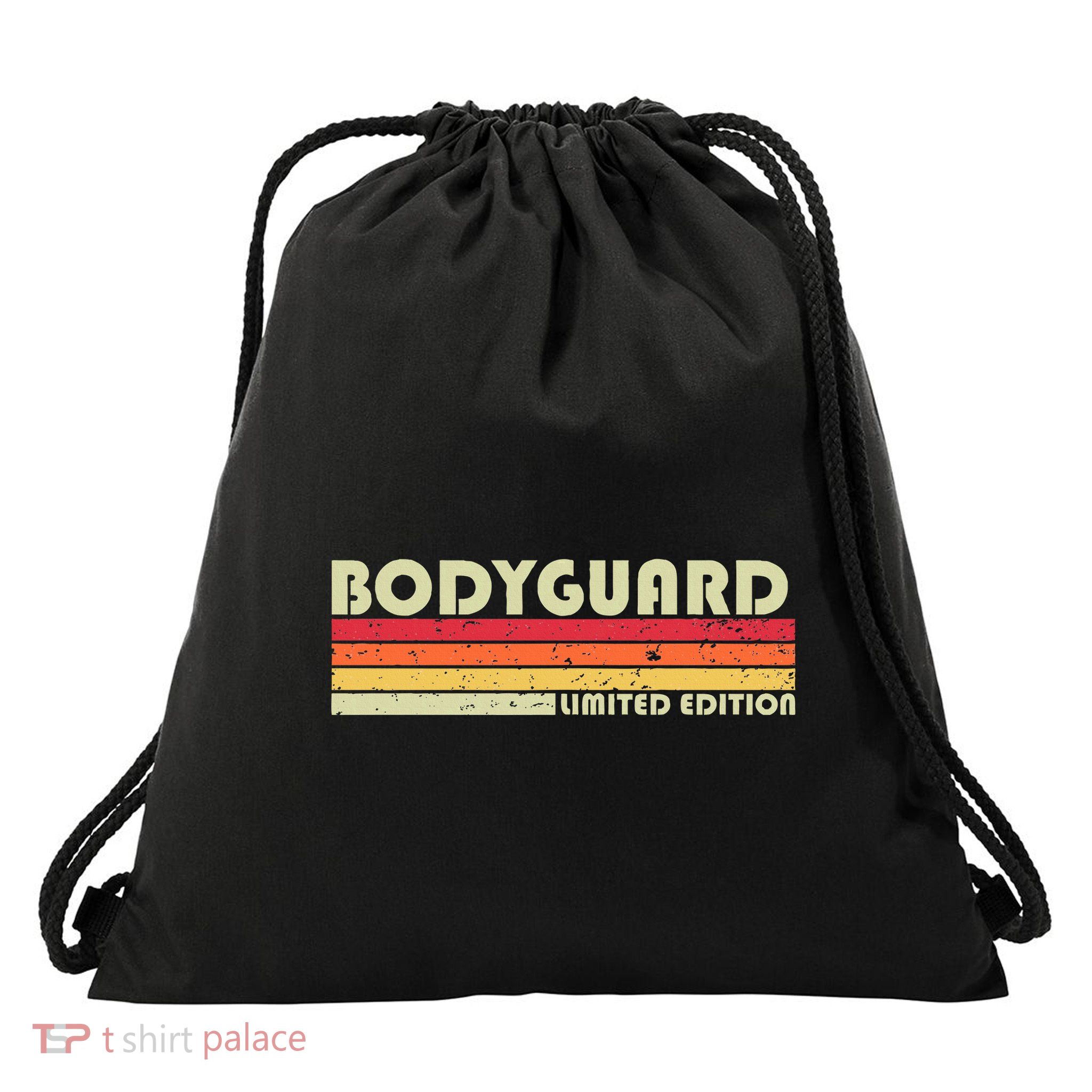 Bodyguard Funny Job Title Profession Birthday Worker Idea Drawstring Bag