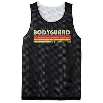 Bodyguard Funny Job Title Profession Birthday Worker Idea Mesh Reversible Basketball Jersey Tank