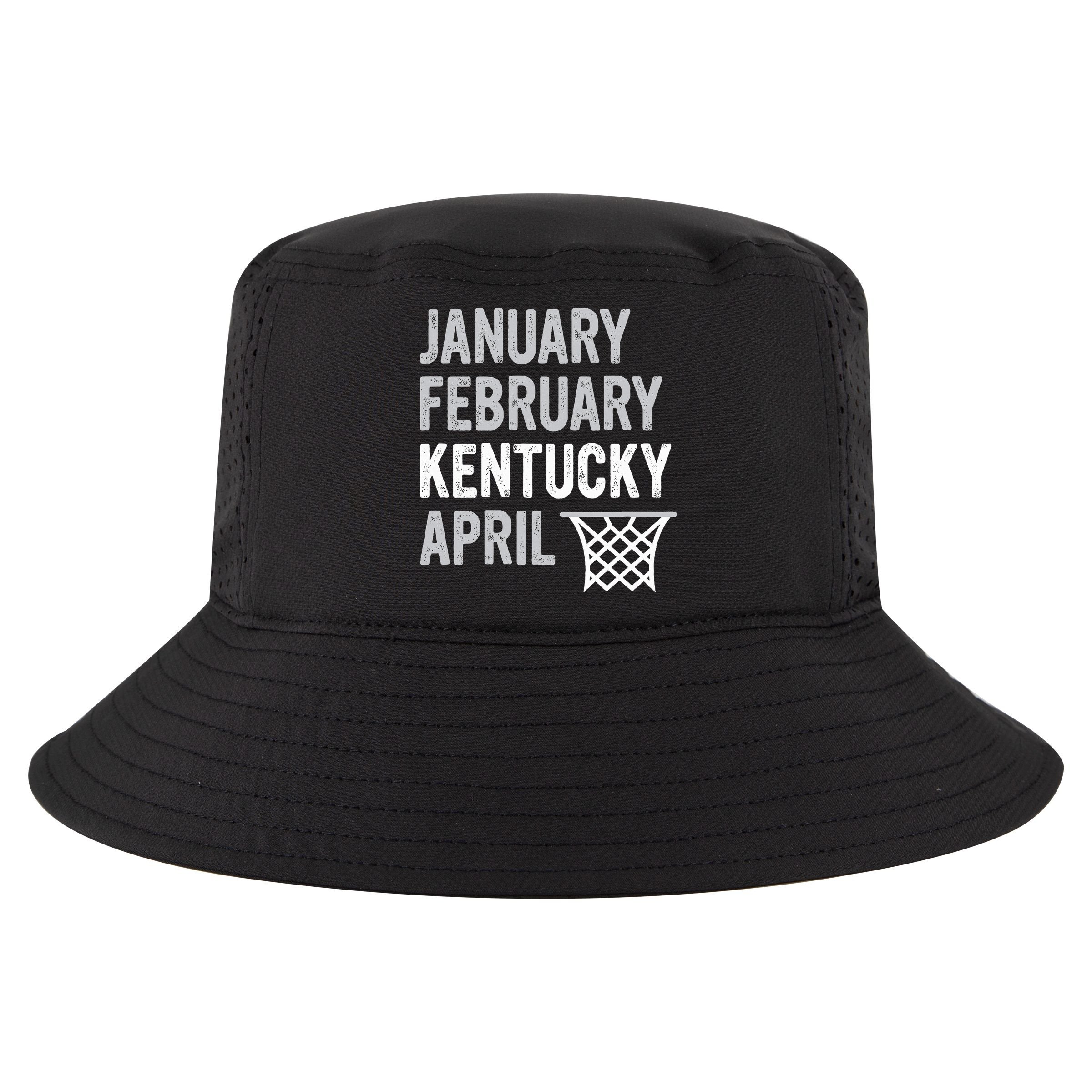 Basketball Fan  January February Kentucky April  Cool Comfort Performance Bucket Hat