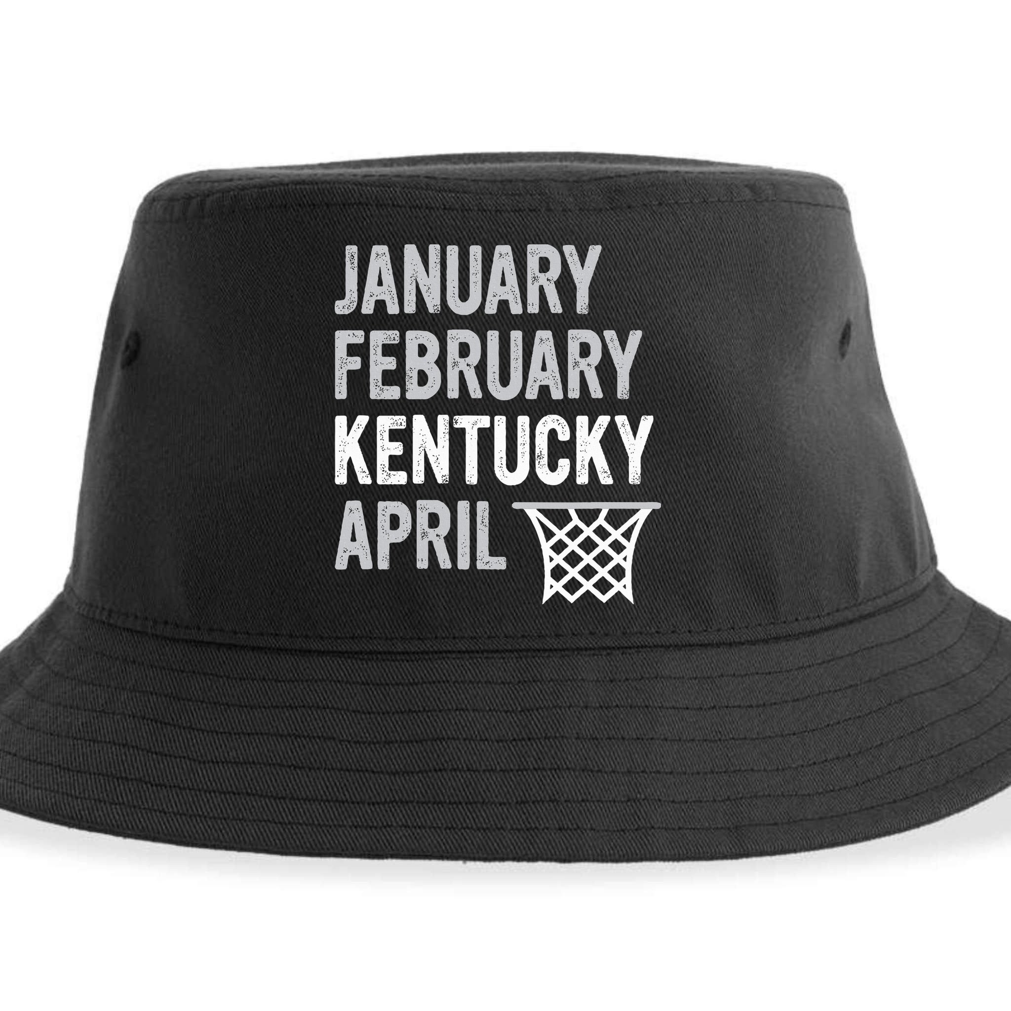 Basketball Fan  January February Kentucky April  Sustainable Bucket Hat