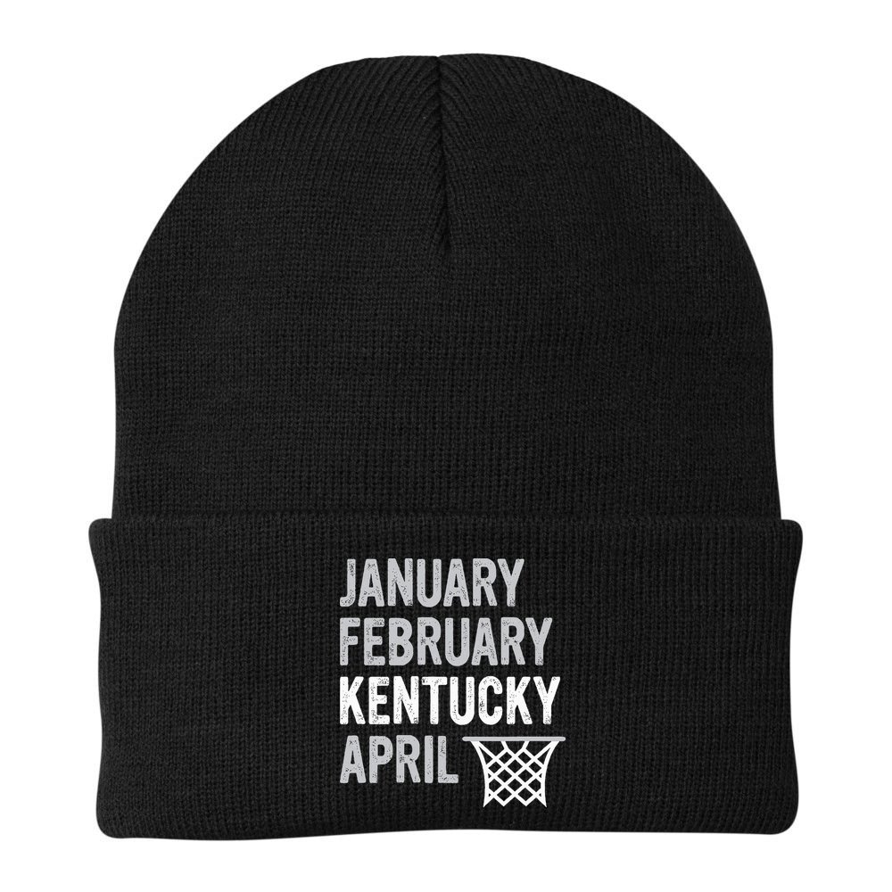 Basketball Fan  January February Kentucky April  Beanie