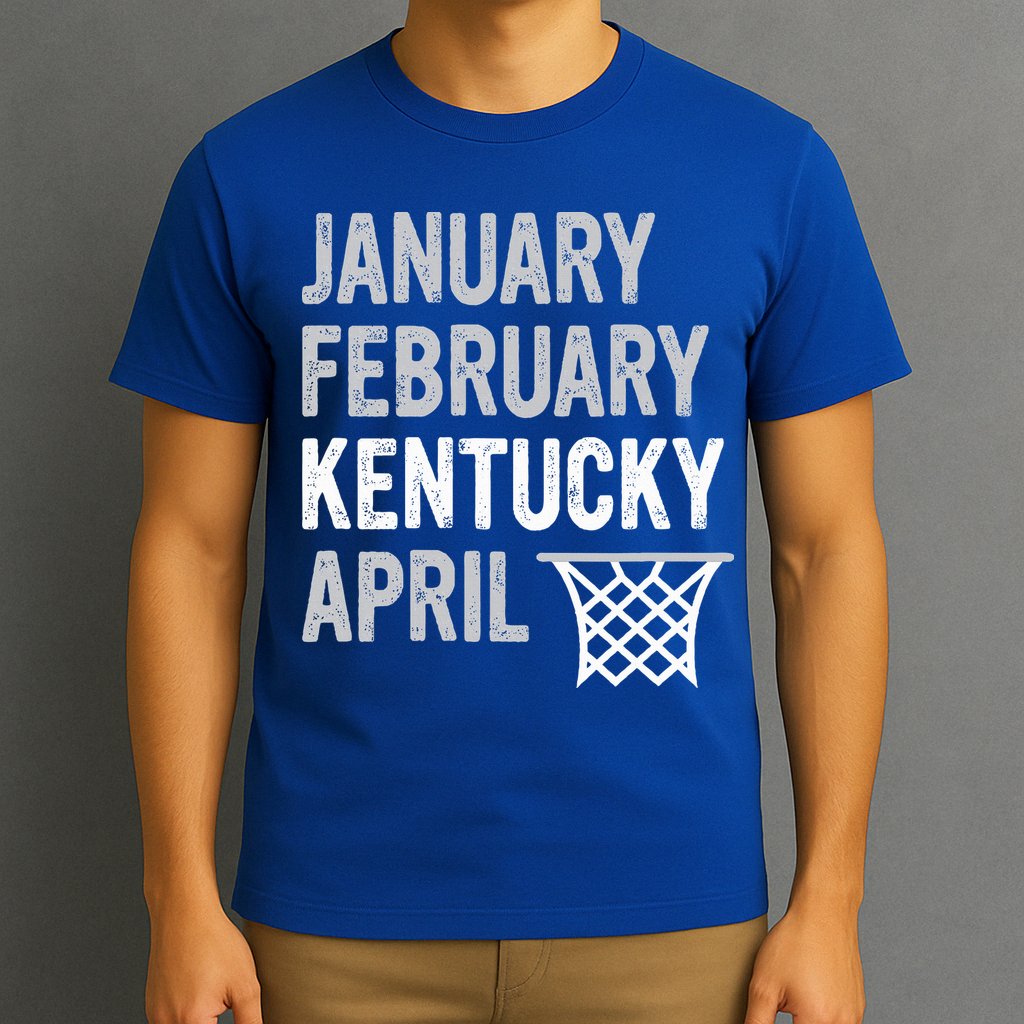 Basketball Fan  January February Kentucky April  T-Shirt