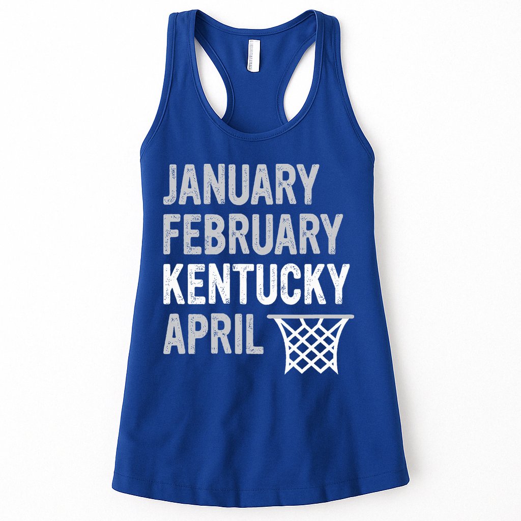 Basketball Fan  January February Kentucky April  Womens Tank Top