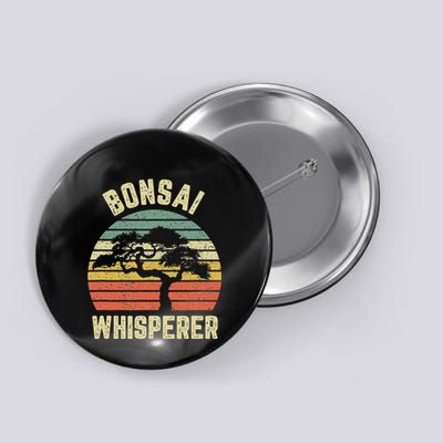 Bonsai Funny Japanese Bonsai Tree Whisperer Button