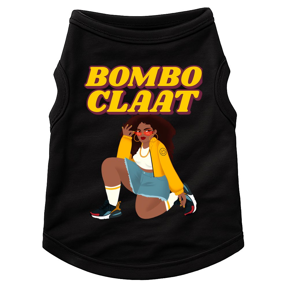 Bomboclaat Funny Jamaican Tiktok Twitter Trending Meme Doggie Tank