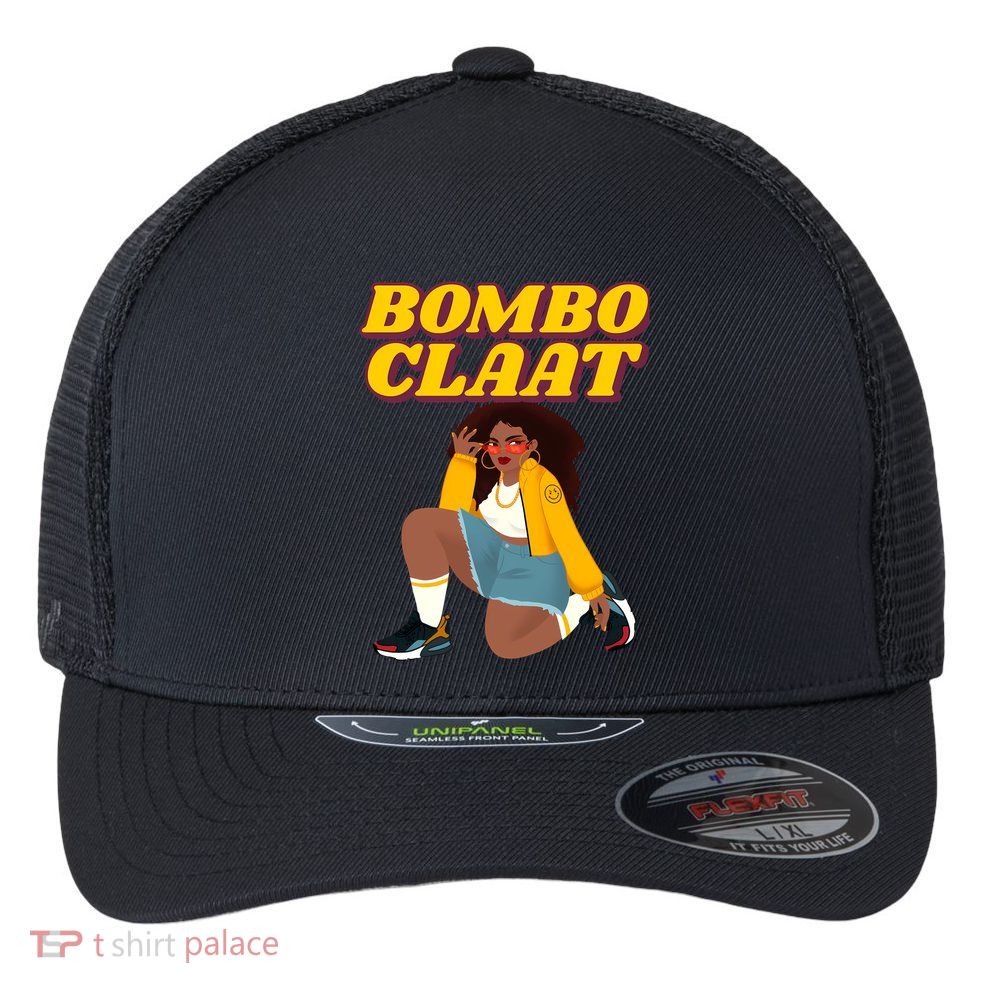 Bomboclaat Funny Jamaican Tiktok Twitter Trending Meme Flexfit Unipanel Trucker Cap