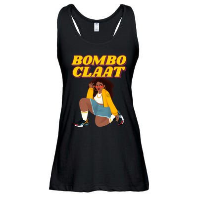 Bomboclaat Funny Jamaican Tiktok Twitter Trending Meme Ladies Essential Flowy Tank