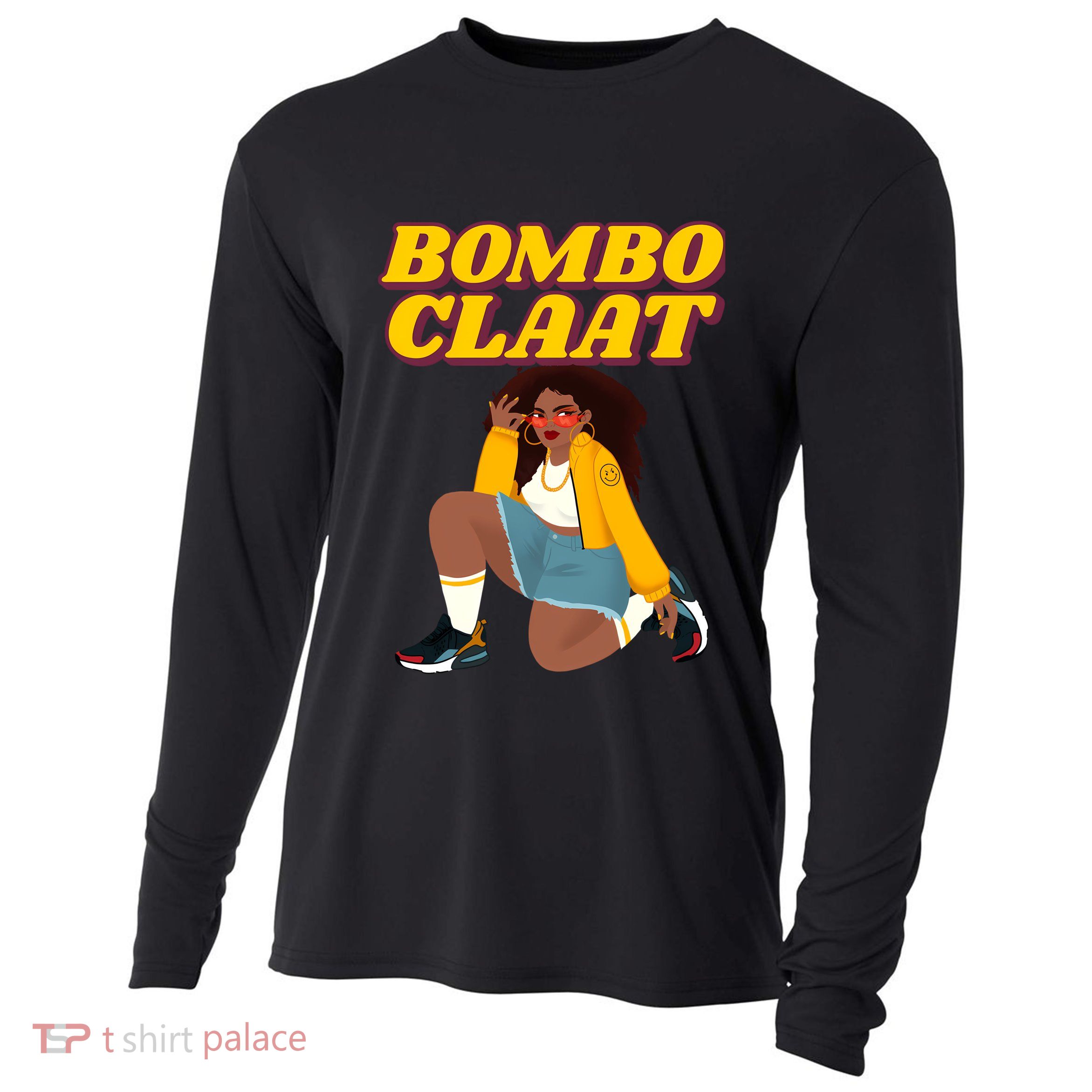 Bomboclaat Funny Jamaican Tiktok Twitter Trending Meme Cooling Performance Long Sleeve Crew