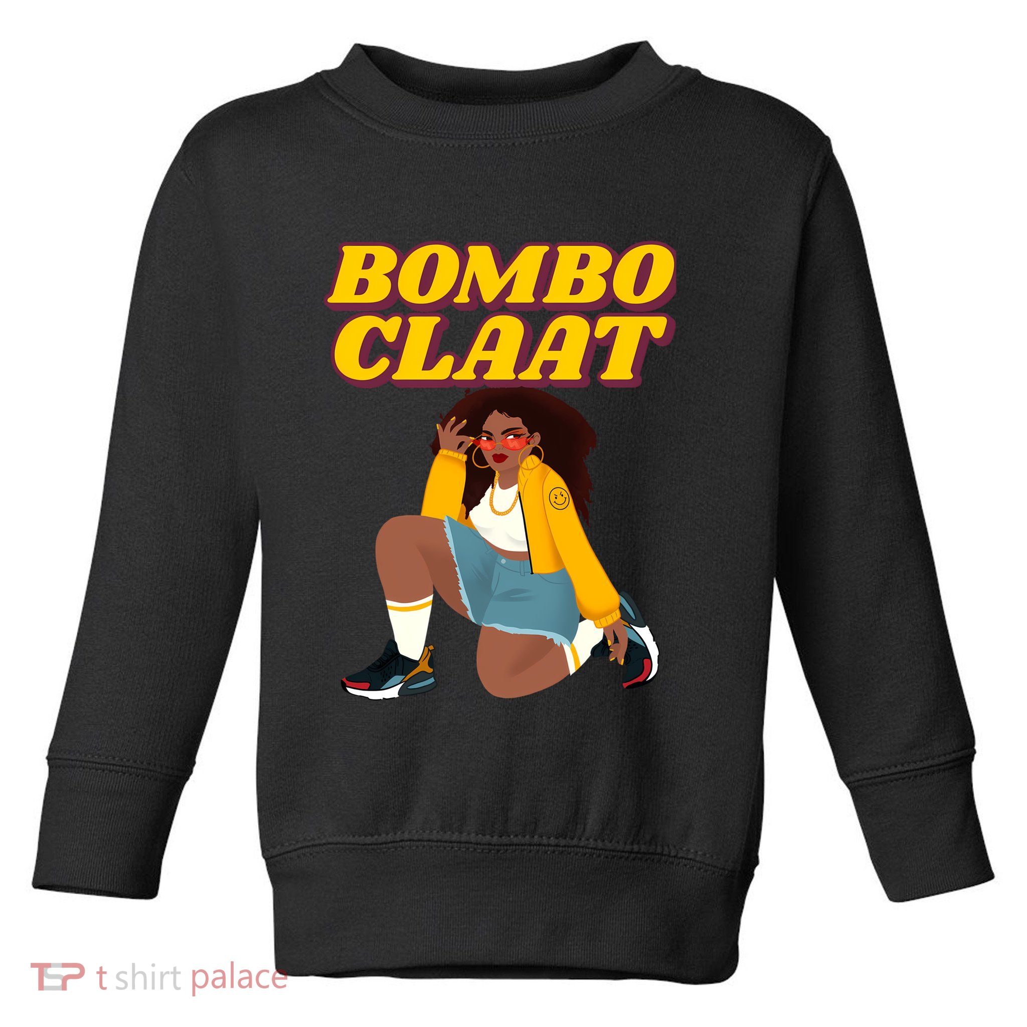 Bomboclaat Funny Jamaican Tiktok Twitter Trending Meme Toddler Sweatshirt