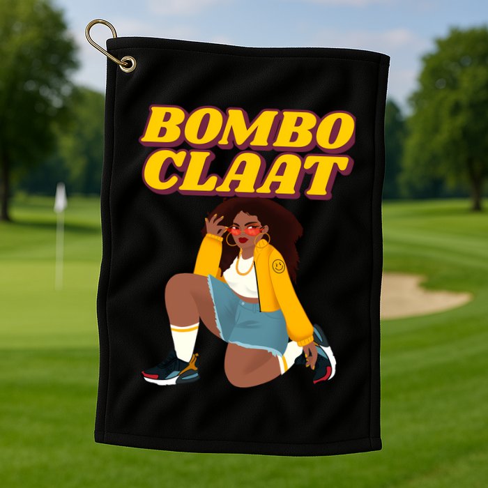 Bomboclaat Funny Jamaican Tiktok Twitter Trending Meme Golf Towel