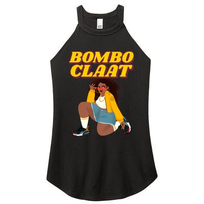 Bomboclaat Funny Jamaican Tiktok Twitter Trending Meme Women's Perfect Tri Rocker Tank