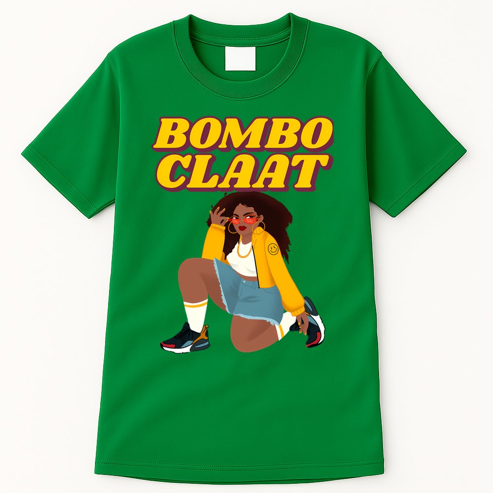 Bomboclaat Funny Jamaican Tiktok Twitter Trending Meme Tall T-Shirt
