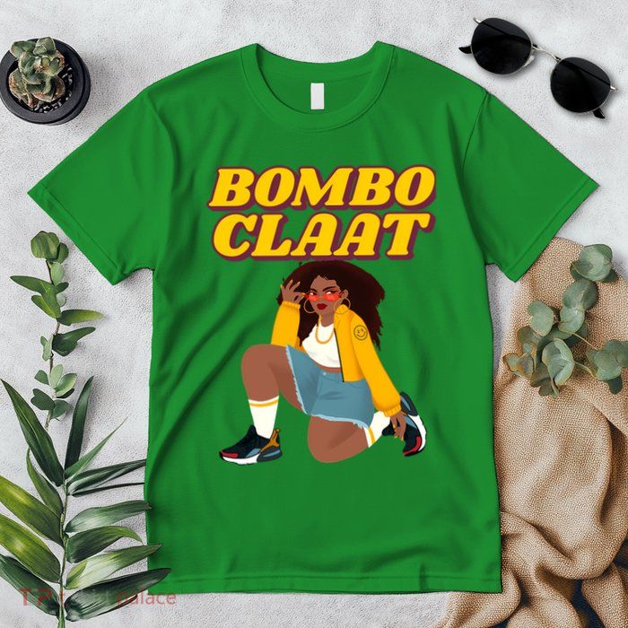 Bomboclaat Funny Jamaican Tiktok Twitter Trending Meme Premium T-Shirt