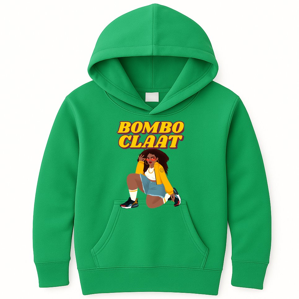 Bomboclaat Funny Jamaican Tiktok Twitter Trending Meme Kids Hoodie