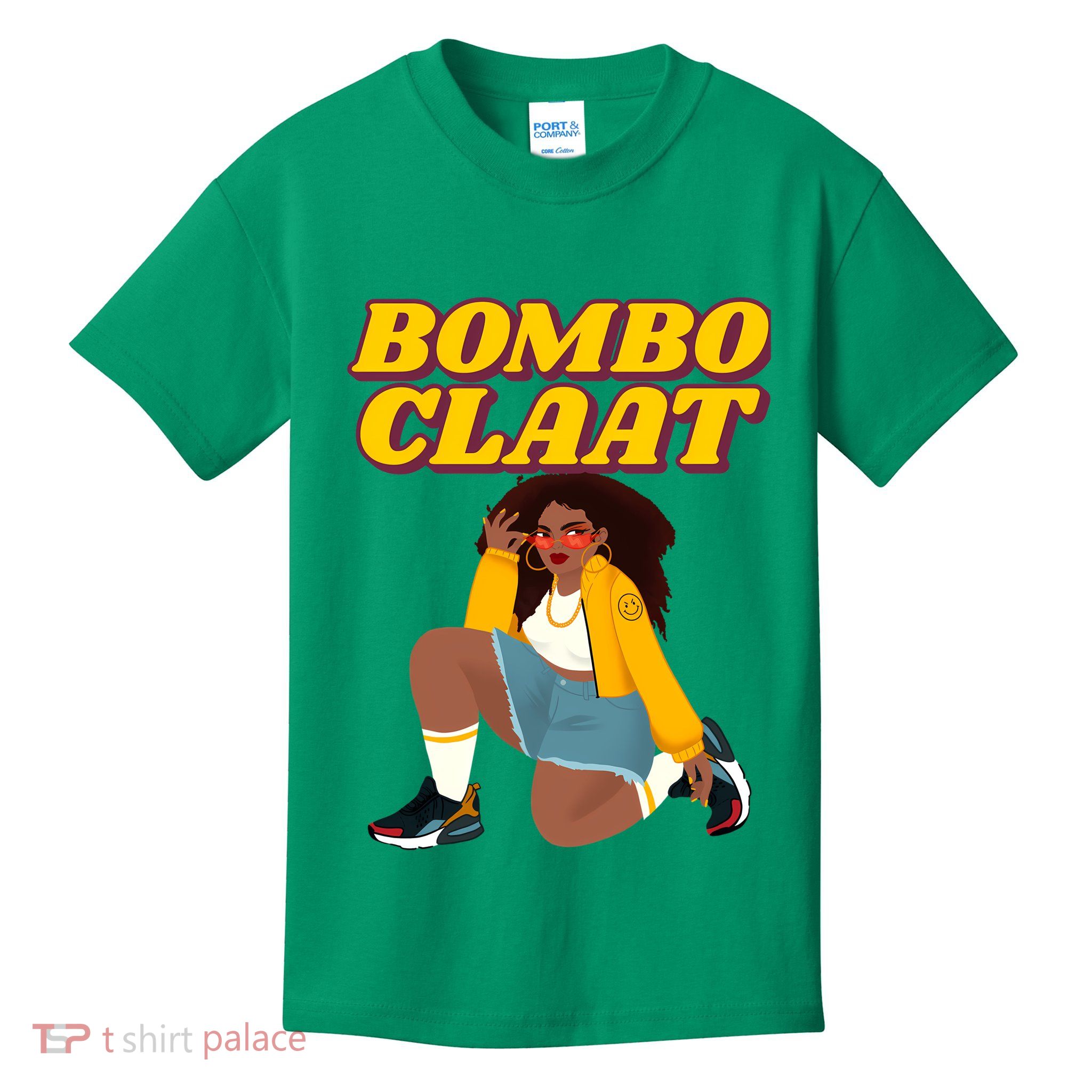 Bomboclaat Funny Jamaican Tiktok Twitter Trending Meme Kids T-Shirt